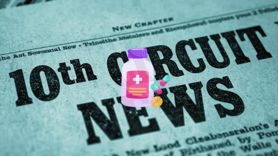 10th Circuit Tylenol Autism News headline featuring a bottle of painkillers