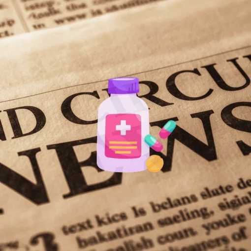 2nd Circuit Tylenol Autism News headline featuring a bottle of painkillers