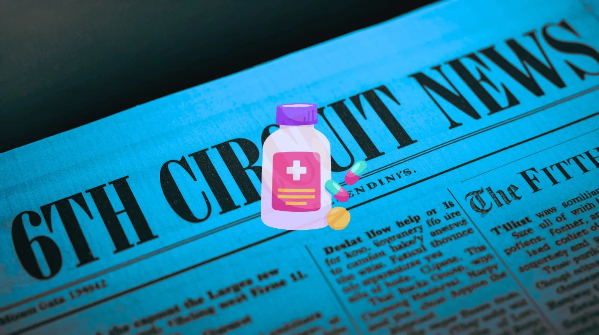 6th Circuit Tylenol Autism News headline featuring a bottle of painkillers