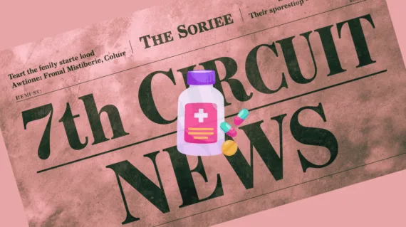 7th Circuit Tylenol Autism News headline featuring a bottle of painkillers