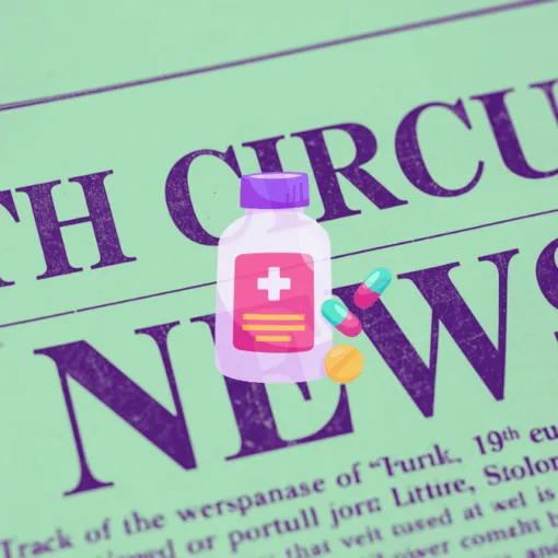 8th Circuit Tylenol Autism News headline featuring a bottle of painkillers